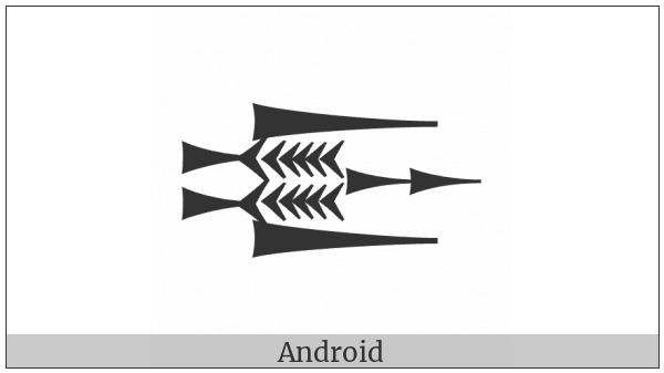 Cuneiform Sign Ninda2 Times She Plus Ash Plus Ash on various operating systems