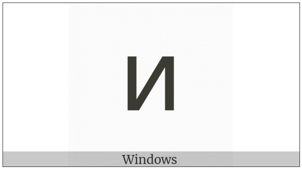 Latin Letter Small Capital Reversed N on various operating systems