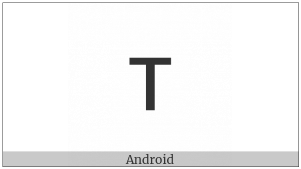 Latin Letter Small Capital T on various operating systems