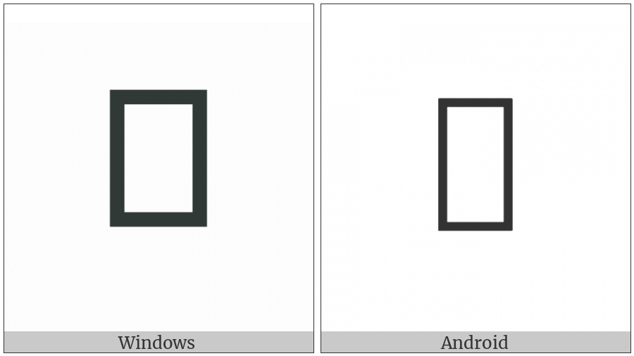 Cuneiform Sign Na4 on various operating systems