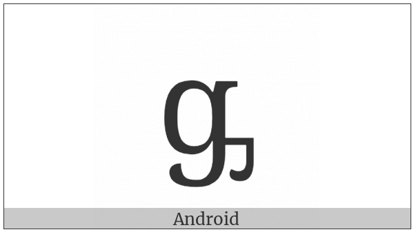 Latin Small Letter G With Palatal Hook on various operating systems