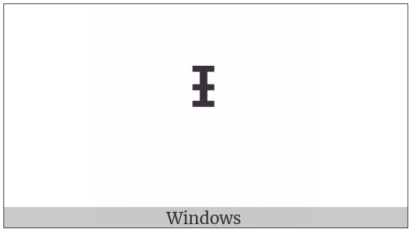 Modifier Letter Small Capital I With Stroke on various operating systems