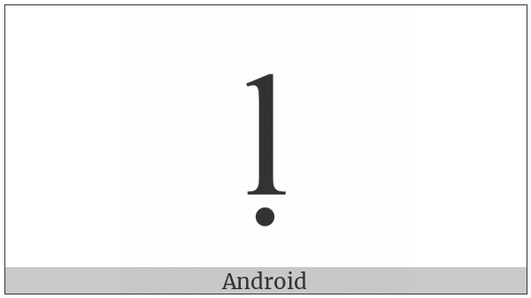 Latin Small Letter L With Dot Below on various operating systems