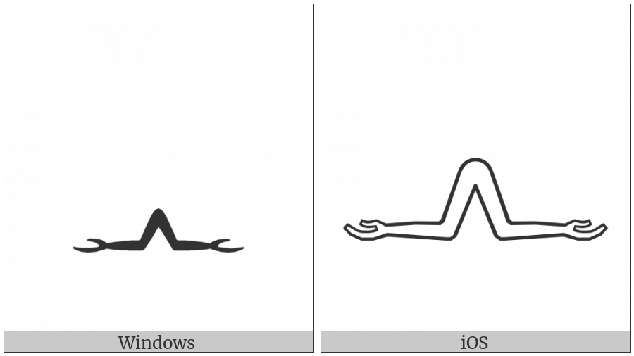Egyptian Hieroglyph D035 on various operating systems
