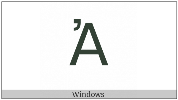 Greek Capital Letter Alpha With Psili on various operating systems