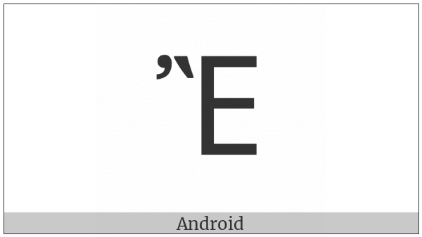 Greek Capital Letter Epsilon With Psili And Varia on various operating systems