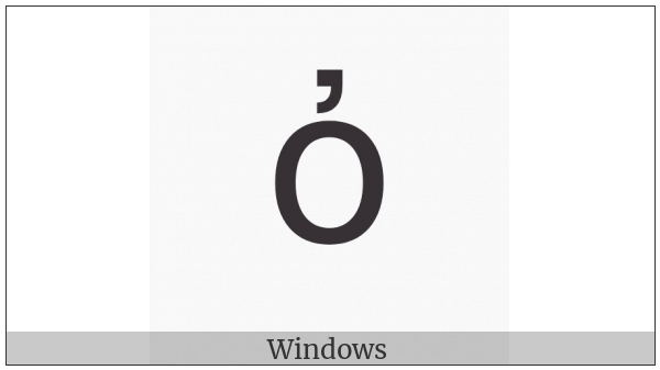 Greek Small Letter Omicron With Psili on various operating systems