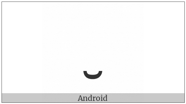 Combining Breve Below on various operating systems