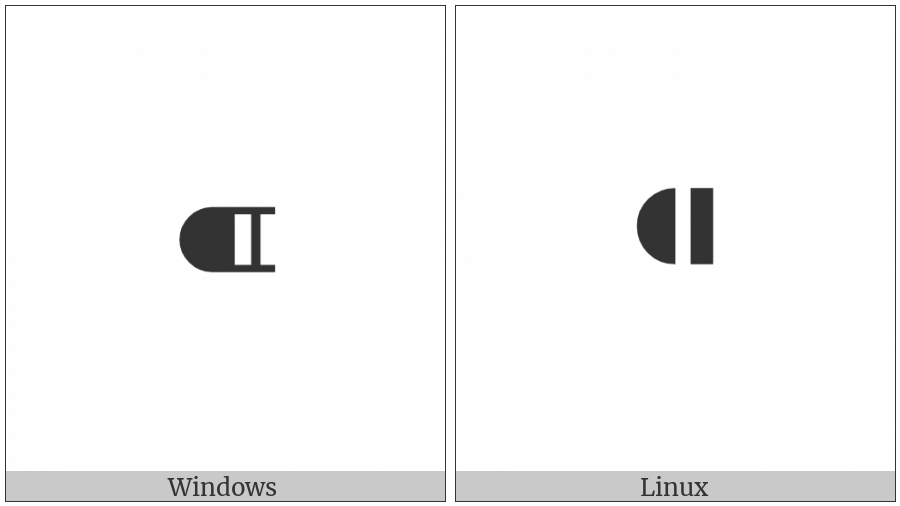 Black Leftwards Bullet on various operating systems