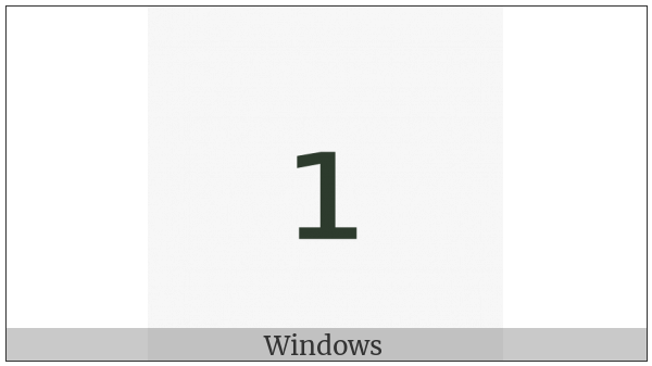Subscript One on various operating systems
