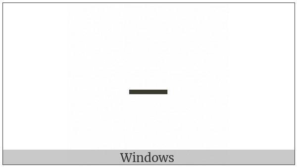 Subscript Minus on various operating systems