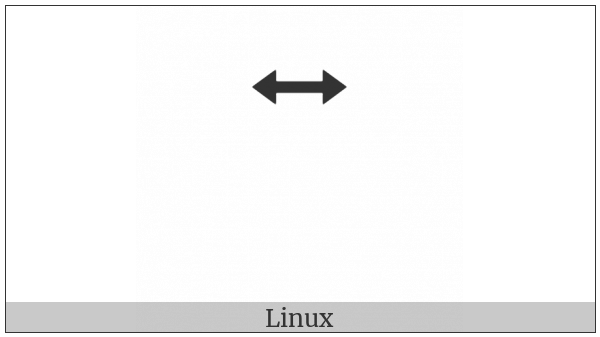 Combining Left Right Arrow Above on various operating systems