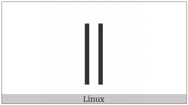 Combining Double Vertical Stroke Overlay on various operating systems