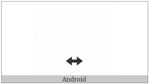 Combining Left Right Arrow Below on various operating systems