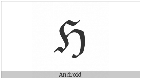 Black-Letter Capital H on various operating systems