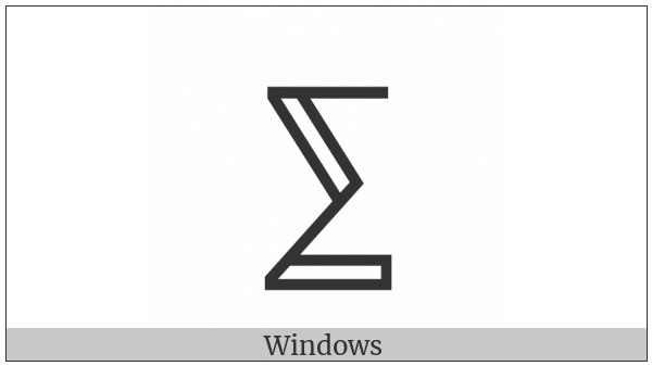 Double-Struck N-Ary Summation on various operating systems