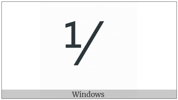 Fraction Numerator One on various operating systems