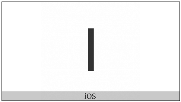Roman Numeral One on various operating systems