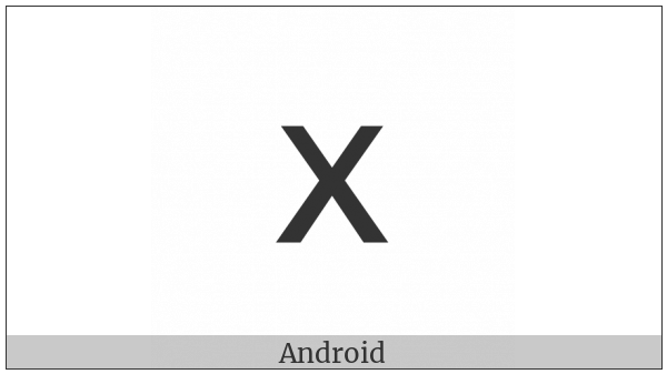 Small Roman Numeral Ten on various operating systems