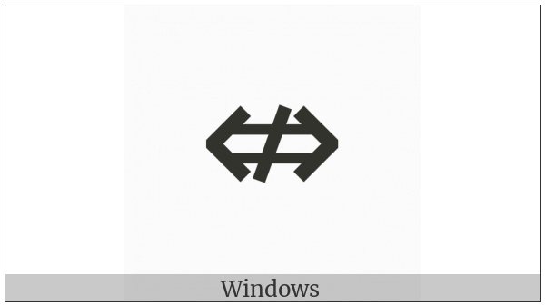 Left Right Double Arrow With Stroke on various operating systems
