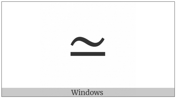 Asymptotically Equal To on various operating systems