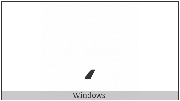 Greek Lower Numeral Sign on various operating systems