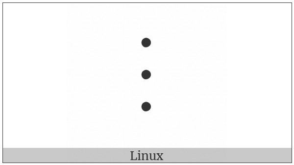 Vertical Ellipsis on various operating systems