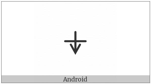 Apl Functional Symbol Downwards Vane on various operating systems
