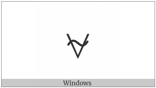 Apl Functional Symbol Down Caret Tilde on various operating systems