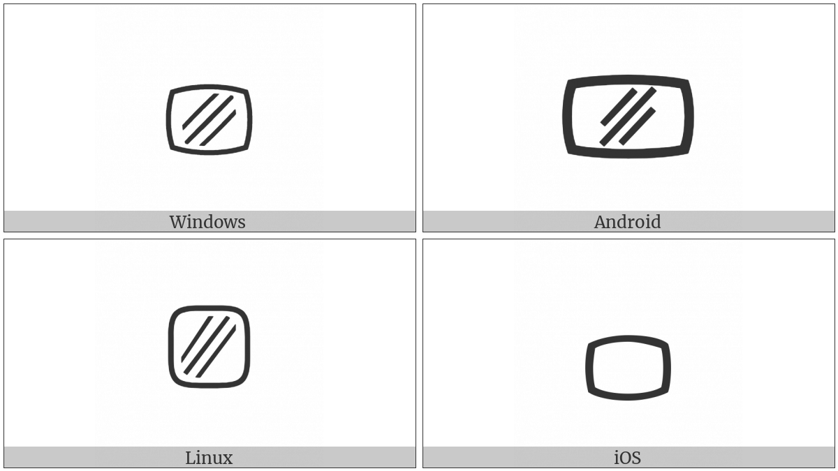 Clear Screen Symbol on various operating systems