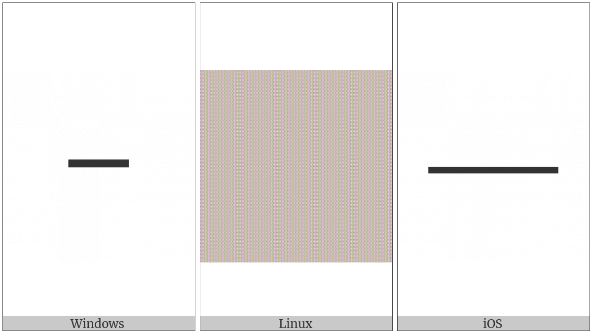Horizontal Line Extension on various operating systems