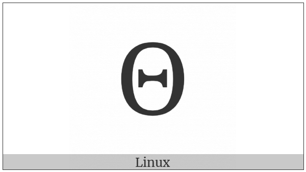 Greek Capital Letter Theta on various operating systems