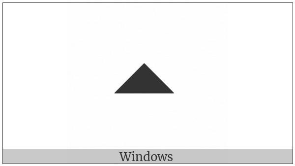 Black Medium Up-Pointing Triangle on various operating systems