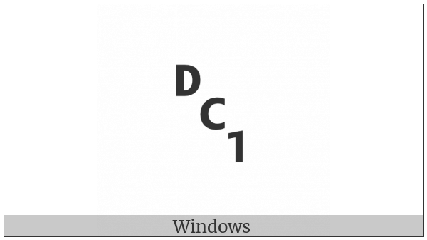 Symbol For Device Control One on various operating systems