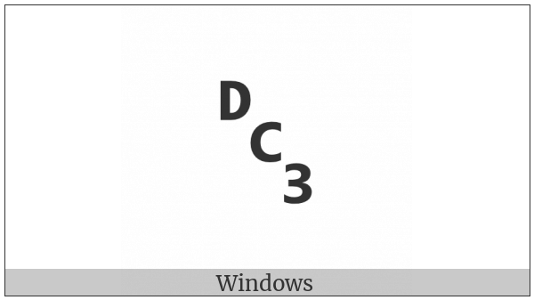 Symbol For Device Control Three on various operating systems
