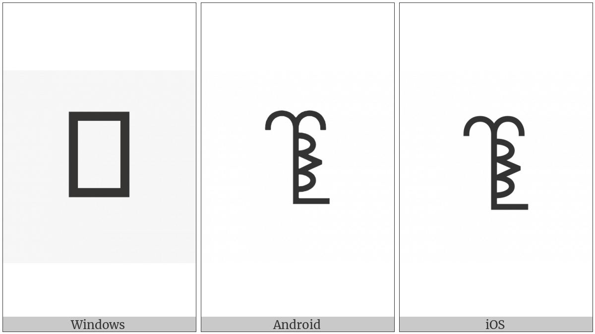 Bamum Letter Phase-D Feufeuaet on various operating systems