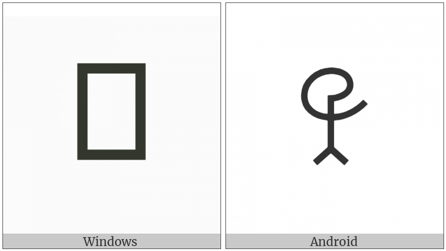 Bamum Letter Phase-D Meun on various operating systems