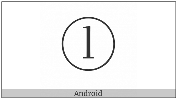 Circled Latin Small Letter L on various operating systems