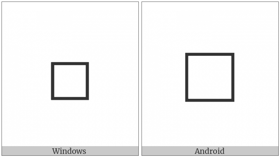 White Square on various operating systems