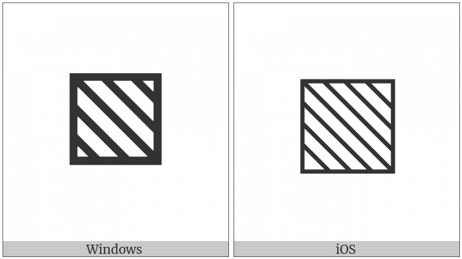 Square With Upper Left To Lower Right Fill on various operating systems