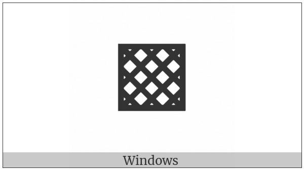 Square With Diagonal Crosshatch Fill on various operating systems