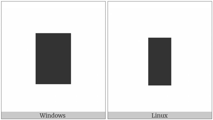 Black Vertical Rectangle on various operating systems