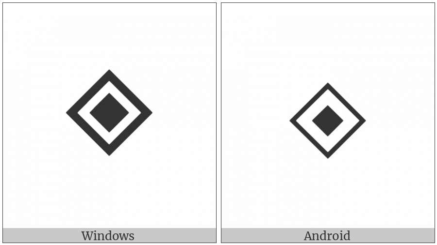 White Diamond Containing Black Small Diamond on various operating systems
