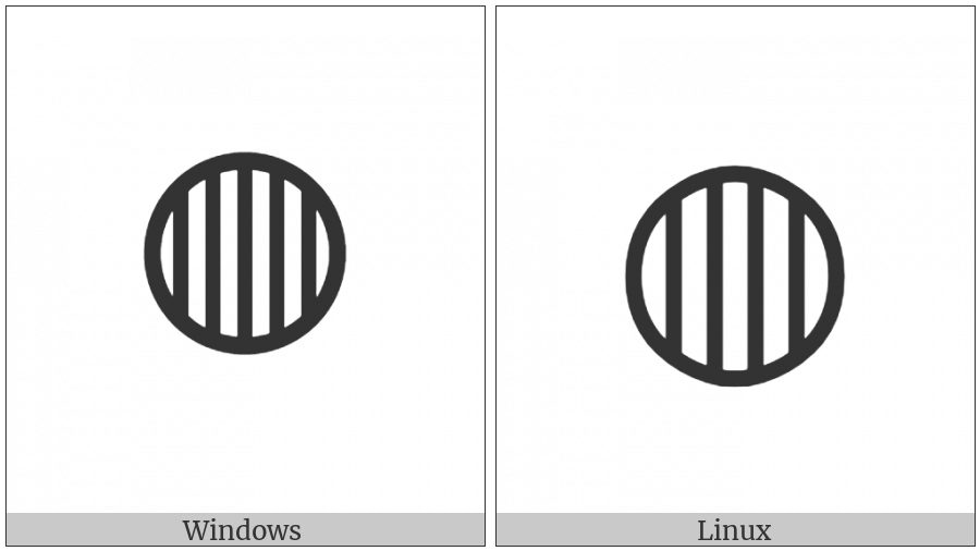 Circle With Vertical Fill on various operating systems