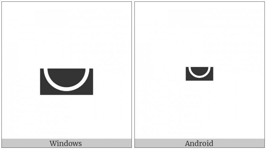 Lower Half Inverse White Circle on various operating systems