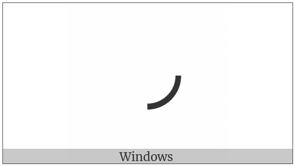 Lower Right Quadrant Circular Arc on various operating systems