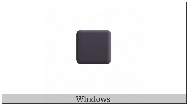 Black Medium Small Square on various operating systems