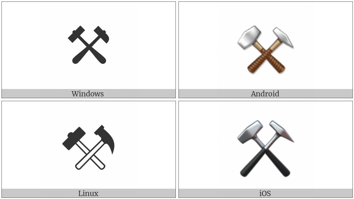 Hammer And Pick on various operating systems