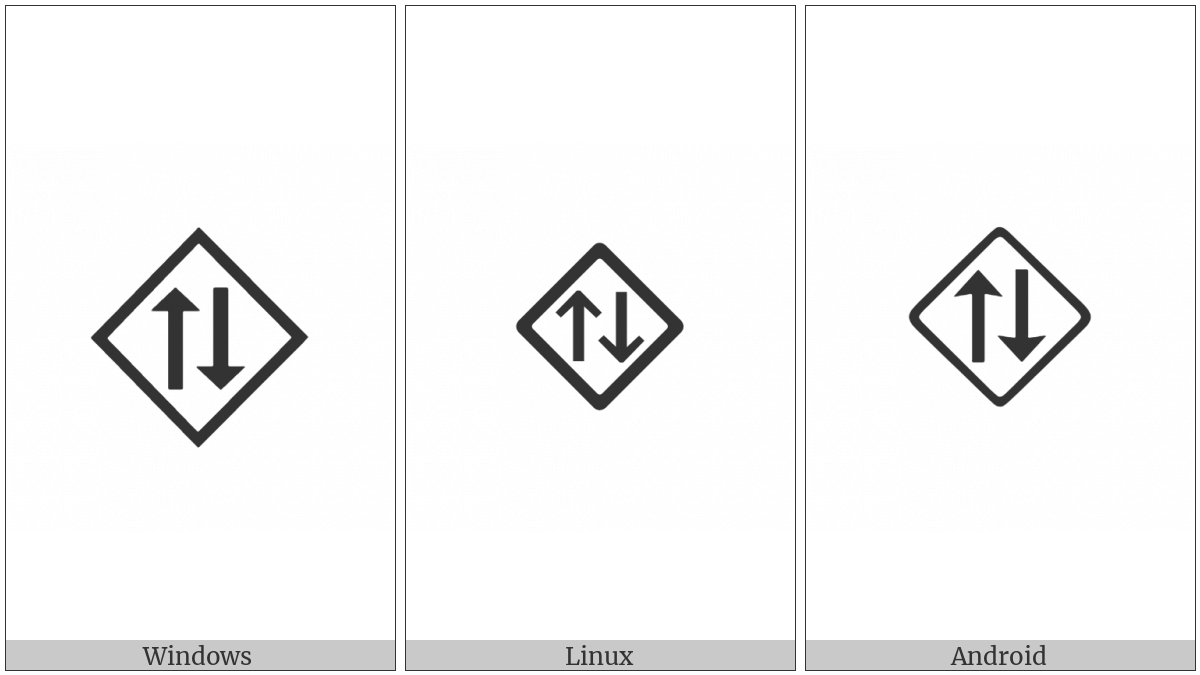 White Two-Way Left Way Traffic on various operating systems