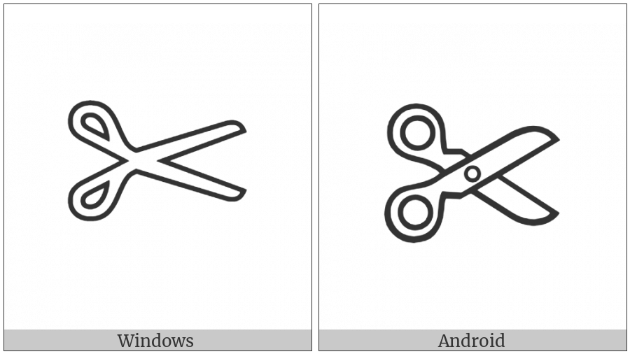 White Scissors on various operating systems